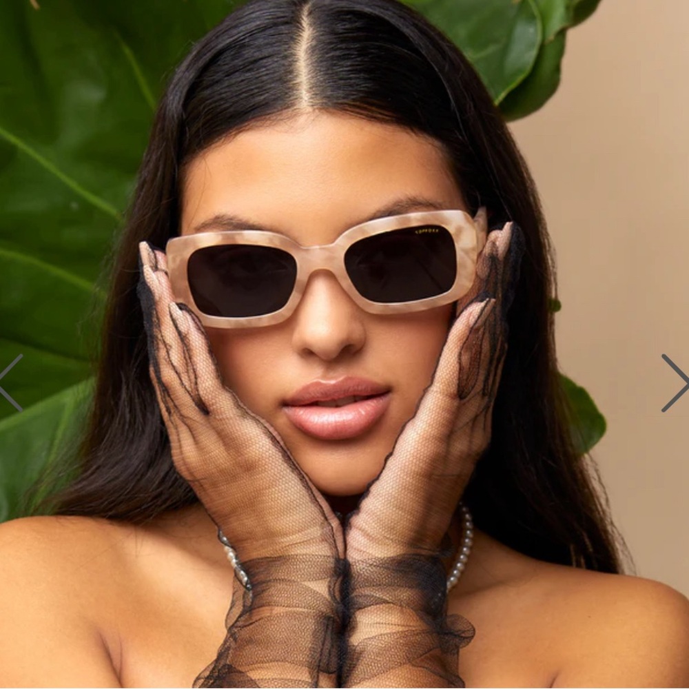 Topfoxx Gigi Sunglasses brown marble cinnamon swirl